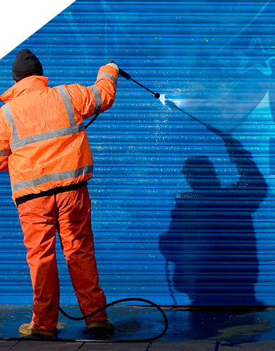 Milwaukee power wash & cleaning services - Get rid of graffiti fast with Efficient Cleaning