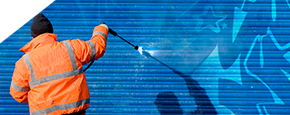 Milwaukee power wash & cleaning services - Get rid of graffiti fast with Efficient Cleaning